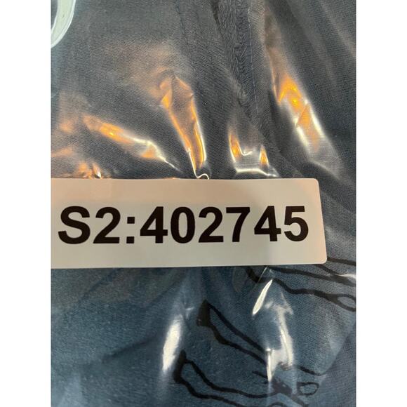 Vintage Copacabana Giraffe Print Dress Size Large Blue Gray Maxi Made in USA - Picture 2 of 9